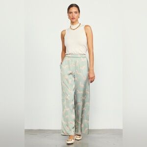 💚CHEETAH PRINT SATIN LONG PANTS ONLY